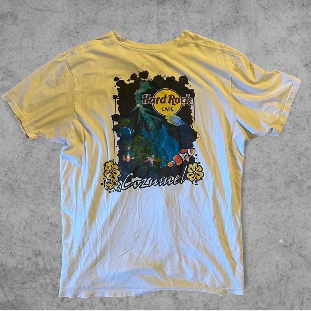 2000s Hard Rock Cafe Comzumel, Mexico Coral Reef Tee | L | Made in Mexico